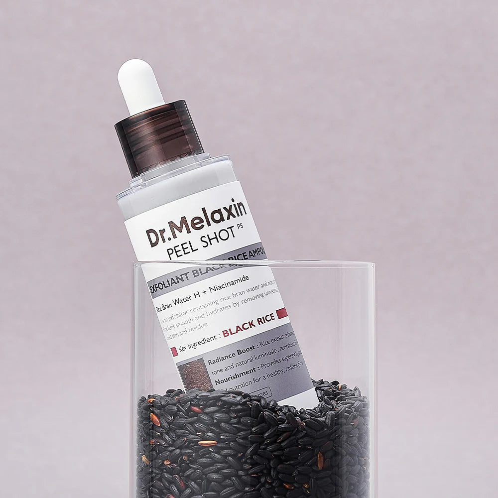 DR. MELAXIN  PeelShot Glow Black Rice Ampoule