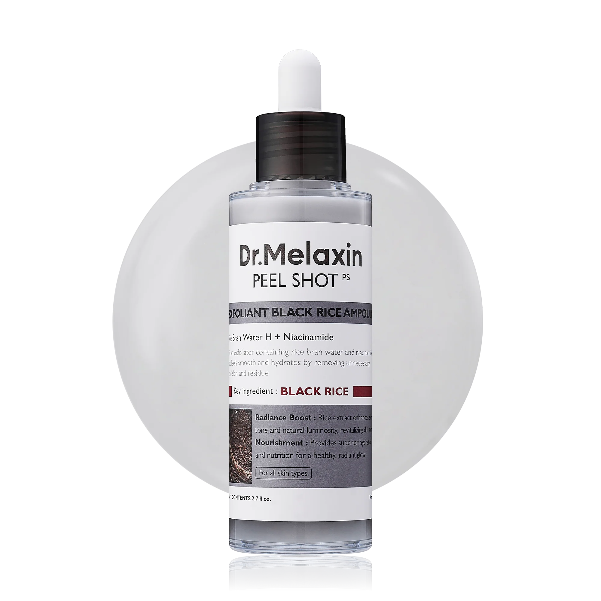 DR. MELAXIN  PeelShot Glow Black Rice Ampoule